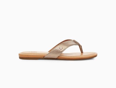 UGG Tuolumne Metallic Womens Slides Gold - AU 207YG